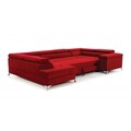 Coltar extensibil dreapta 6 locuri ELTAP, Th-101, Thiago, 342x208x88 cm, lemn/poliester, negru