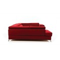 Coltar extensibil stanga 6 locuri ELTAP, Th-24, Thiago, 342x208x88 cm, lemn/poliester, galben