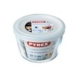 Vas rotund cu capac, Pyrex, 0.6 L, sticla termorezistenta