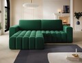 Coltar extensibil stanga 4 locuri ELTAP, Bon-07, Bonett, 250x175x92 cm, lemn/poliester, verde inchis