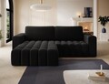 Coltar extensibil stanga 4 locuri ELTAP, Bon-10, Bonett, 250x175x92 cm, lemn/poliester, negru