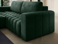 Coltar extensibil stanga 4 locuri ELTAP, Bon-12, Bonett, 250x175x92 cm, lemn/poliester, verde inchis