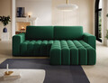 Coltar extensibil dreapta 4 locuri ELTAP, Bon-30, Bonett, 250x175x92 cm, lemn/poliester, verde inchis