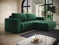 Coltar extensibil dreapta 4 locuri ELTAP, Bon-30, Bonett, 250x175x92 cm, lemn/poliester, verde inchis