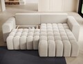 Coltar extensibil dreapta 4 locuri ELTAP, Bon-220, Bonett, 250x175x92 cm, lemn/poliester, bej deschis