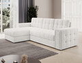 Coltar extensibil reversibil 3 locuri ELTAP, Blenvi, 260x150x82 cm, lemn/poliester, alb