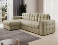 Coltar extensibil reversibil 3 locuri ELTAP, Blenvi, 260x150x82 cm, lemn/poliester, bej deschis