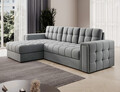 Coltar extensibil reversibil 3 locuri ELTAP, Blenvi, 260x150x82 cm, lemn/poliester, gri