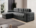 Coltar extensibil reversibil 3 locuri ELTAP, Blenvi, 260x150x82 cm, lemn/poliester, gri antracit
