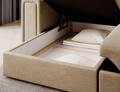 Coltar extensibil reversibil 3 locuri ELTAP, Blenvi, 260x150x82 cm, lemn/poliester, bej inchis