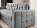 Coltar extensibil reversibil 3 locuri ELTAP, Blenvi, 260x150x82 cm, lemn/poliester, gri deschis