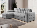 Coltar extensibil reversibil 3 locuri ELTAP, Blenvi, 260x150x82 cm, lemn/poliester, gri deschis