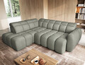 Coltar extensibil stanga 4 locuri ELTAP, LT-100XIL, Falconn, 258x208x107 cm, lemn/poliester, verde