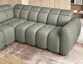 Coltar extensibil stanga 4 locuri ELTAP, LT-100XIL, Falconn, 258x208x107 cm, lemn/poliester, verde