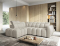 Coltar extensibil stanga 4 locuri ELTAP, LT-18ROY, Falconn, 258x208x107 cm, lemn/poliester, bej deschis