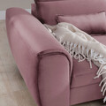 Coltar extensibil dreapta 4 locuri ELTAP, Foble, 267x196x100 cm, lemn/poliester, roz inchis