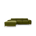 Coltar extensibil stanga 3 locuri ELTAP, LT-33LO, Grayson, 278x205x92 cm, lemn/poliester, verde olive