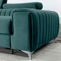 Coltar extensibil stanga 3 locuri ELTAP, LT-76MO, Grayson, 278x205x92 cm, lemn/poliester, verde