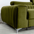 Coltar extensibil dreapta 3 locuri ELTAP, RT-33LO, Grayson, 278x205x92 cm, lemn/poliester, verde olive