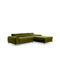 Coltar extensibil dreapta 3 locuri ELTAP, RT-33LO, Grayson, 278x205x92 cm, lemn/poliester, verde olive