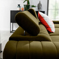 Coltar extensibil dreapta 3 locuri ELTAP, RT-33NU, Grayson, 278x205x92 cm, lemn/poliester, verde olive