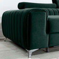 Coltar extensibil dreapta 3 locuri ELTAP, RT-35LO, Grayson, 278x205x92 cm, lemn/poliester, verde inchis