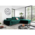 Coltar extensibil dreapta 3 locuri ELTAP, RT-38VE, Grayson, 278x205x92 cm, lemn/poliester, verde inchis