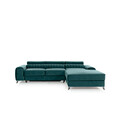 Coltar extensibil dreapta 3 locuri ELTAP, RT-76MO, Grayson, 278x205x92 cm, lemn/poliester, verde