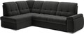 Coltar extensibil stanga 3 locuri ELTAP, LT-04FL, Sado, 272x192x95 cm, lemn/poliester, gri inchis