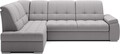 Coltar extensibil stanga 3 locuri ELTAP, LT-04GO, Sado, 272x192x95 cm, lemn/poliester, gri deschis