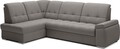 Coltar extensibil stanga 3 locuri ELTAP, LT-04LO, Sado, 272x192x95 cm, lemn/poliester, gri