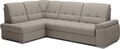 Coltar extensibil stanga 3 locuri ELTAP, LT-07PO, Sado, 272x192x95 cm, lemn/poliester, gri