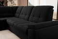 Coltar extensibil stanga 3 locuri ELTAP, LT-10FL, Sado, 272x192x95 cm, lemn/poliester, negru