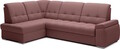 Coltar extensibil stanga 3 locuri ELTAP, LT-24VE, Sado, 272x192x95 cm, lemn/poliester, roz inchis