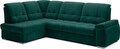 Coltar extensibil stanga 3 locuri ELTAP, LT-35NU, Sado, 272x192x95 cm, lemn/poliester, verde inchis