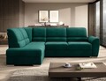 Coltar extensibil stanga 3 locuri ELTAP, LT-35NU, Siber, 270x186x93 cm, lemn/poliester, verde inchis