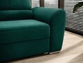 Coltar extensibil stanga 3 locuri ELTAP, LT-35NU, Siber, 270x186x93 cm, lemn/poliester, verde inchis