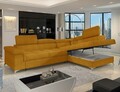 Coltar extensibil dreapta 4 locuri ELTAP, ERI-04, Eridano, 275x202x88 cm, lemn/poliester, galben