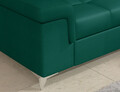 Coltar extensibil stanga 4 locuri ELTAP, ERI-36, Eridano, 275x202x88 cm, lemn/poliester, verde inchis