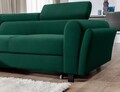 Coltar extensibil stanga 4 locuri ELTAP, Mari-02, Mariall, 288x200x92 cm, lemn/poliester, verde inchis