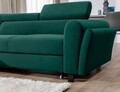 Coltar extensibil stanga 4 locuri ELTAP, Mari-06, Mariall, 288x200x92 cm, lemn/poliester, verde inchis