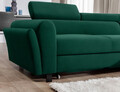 Coltar extensibil dreapta 4 locuri ELTAP, Mari-26, Mariall, 288x200x92 cm, lemn/poliester, verde inchis
