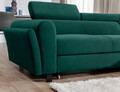 Coltar extensibil dreapta 4 locuri ELTAP, Mari-30, Mariall, 288x200x92 cm, lemn/poliester, verde inchis