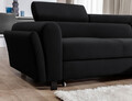 Coltar extensibil dreapta 4 locuri ELTAP, Mari-35, Mariall, 288x200x92 cm, lemn/poliester, negru