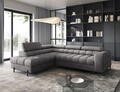 Coltar extensibil stanga 5 locuri ELTAP, LT-04AU, Ferucce, 276x200x93 cm, lemn/poliester, gri