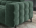 Coltar extensibil stanga 5 locuri ELTAP, LT-35AMO, Ferucce, 276x200x93 cm, lemn/poliester, verde inchis