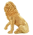 Figurina /sculptura decorativa Lion Shant, Mauro Ferretti, 45x29x55 cm, polirasina, auriu