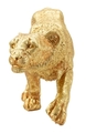 Figurina /sculptura decorativa Leopard Shant, Mauro Ferretti, 89x21x33 cm, polirasina, auriu