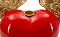 Figurina /sculptura decorativa Heart with Wings, Mauro Ferretti, 36.5x14x30.5 cm, polirasina, multicolor