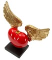 Figurina /sculptura decorativa Heart with Wings, Mauro Ferretti, 36.5x14x30.5 cm, polirasina, multicolor